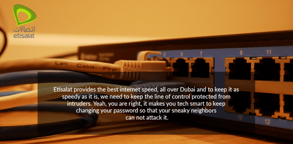How to change Etisalat Wi-Fi password UAE
