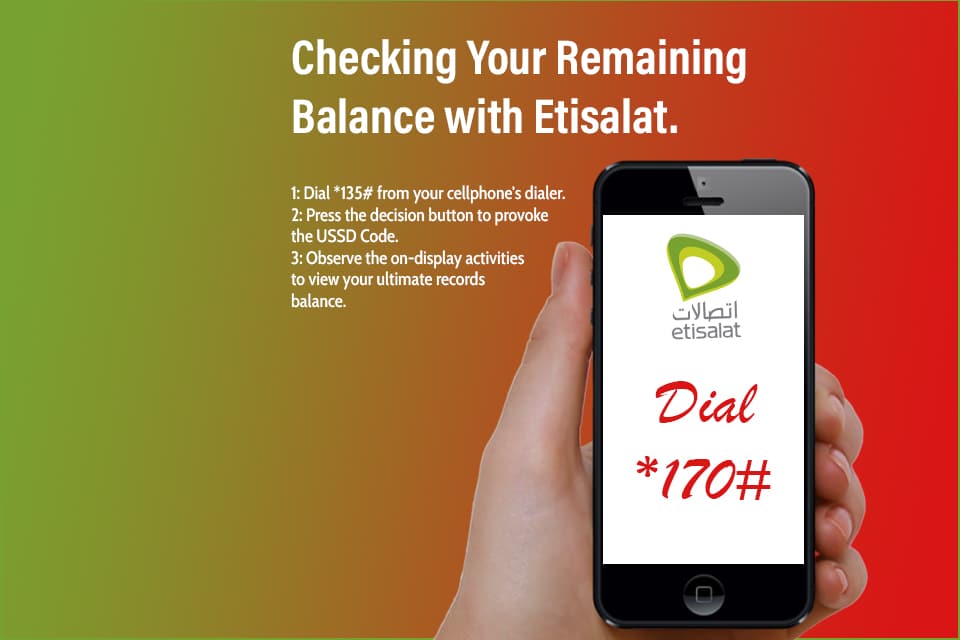Check Remaining Balance with Etisalat