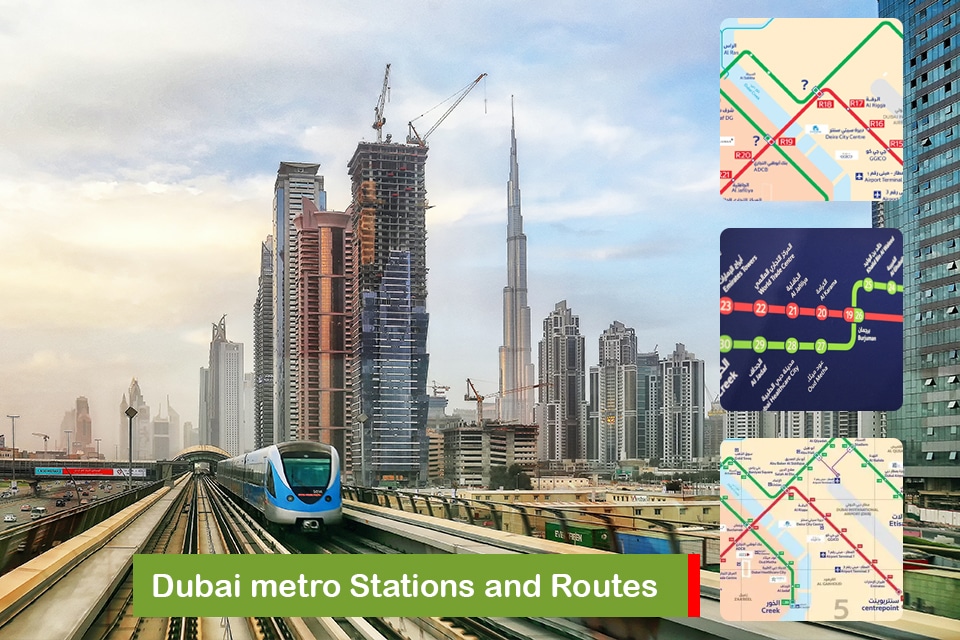 Dubai metro Stations and Routes, Updated 2023
