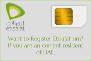 Register Etisalat sim