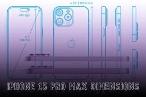 Iphone 15 pro max dimensions