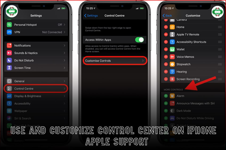 How to add to Control Center on iPhone